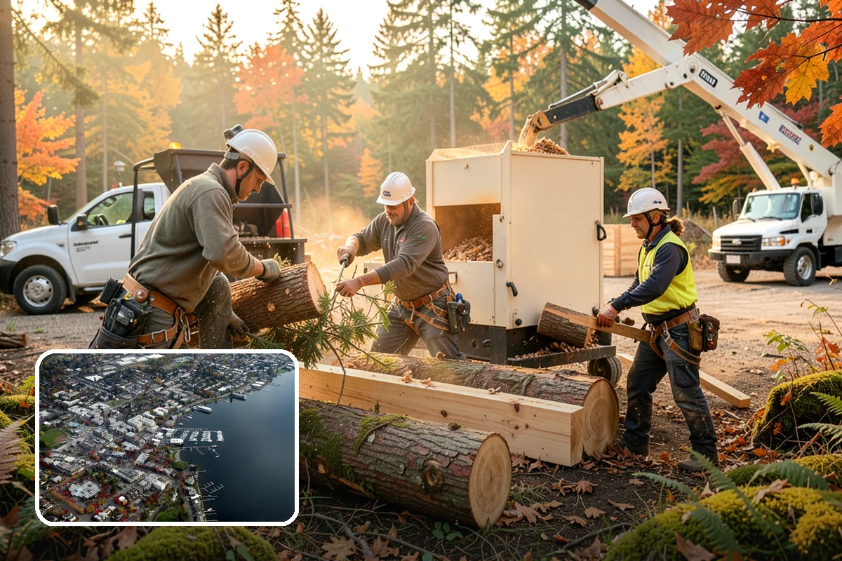 Root pruning in Kirkland, King County, WA - Supports long-term tree health and stability
