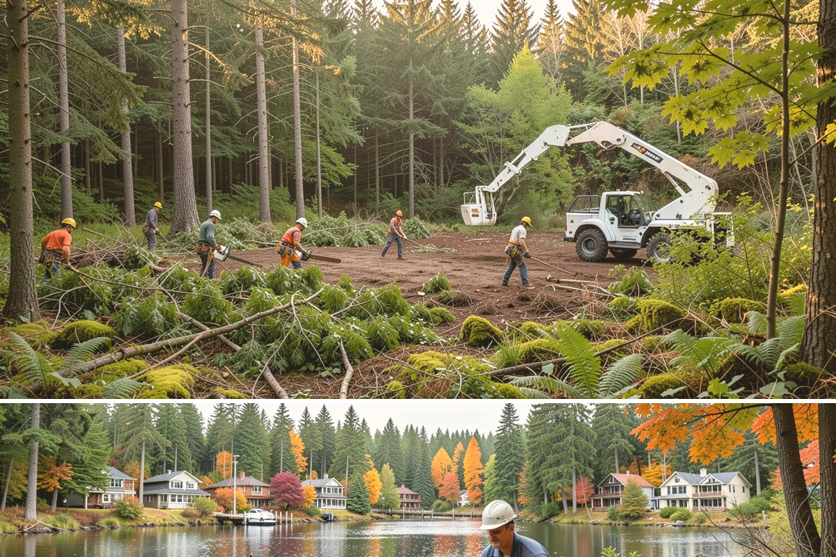 Root pruning in La Conner, Skagit County, WA - This service should be performed during dormant seasons to minimize stress on the tree following construction or transplanting...