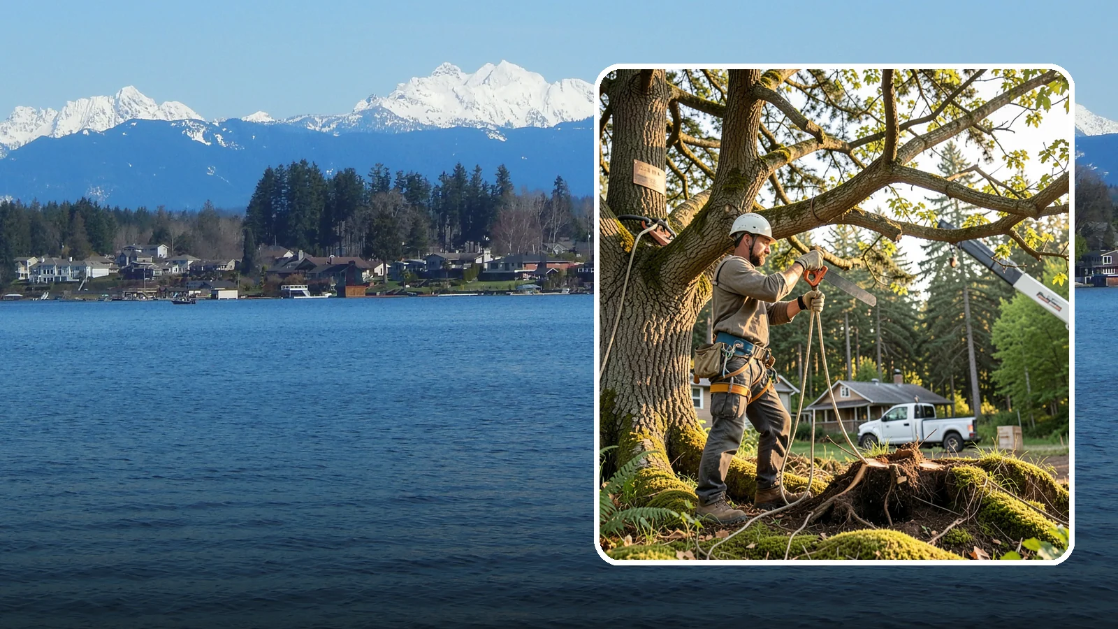 Root pruning in Lake Stevens, Snohomish County, WA - The controlled cutting of roots to manage growth or prepare for construction.