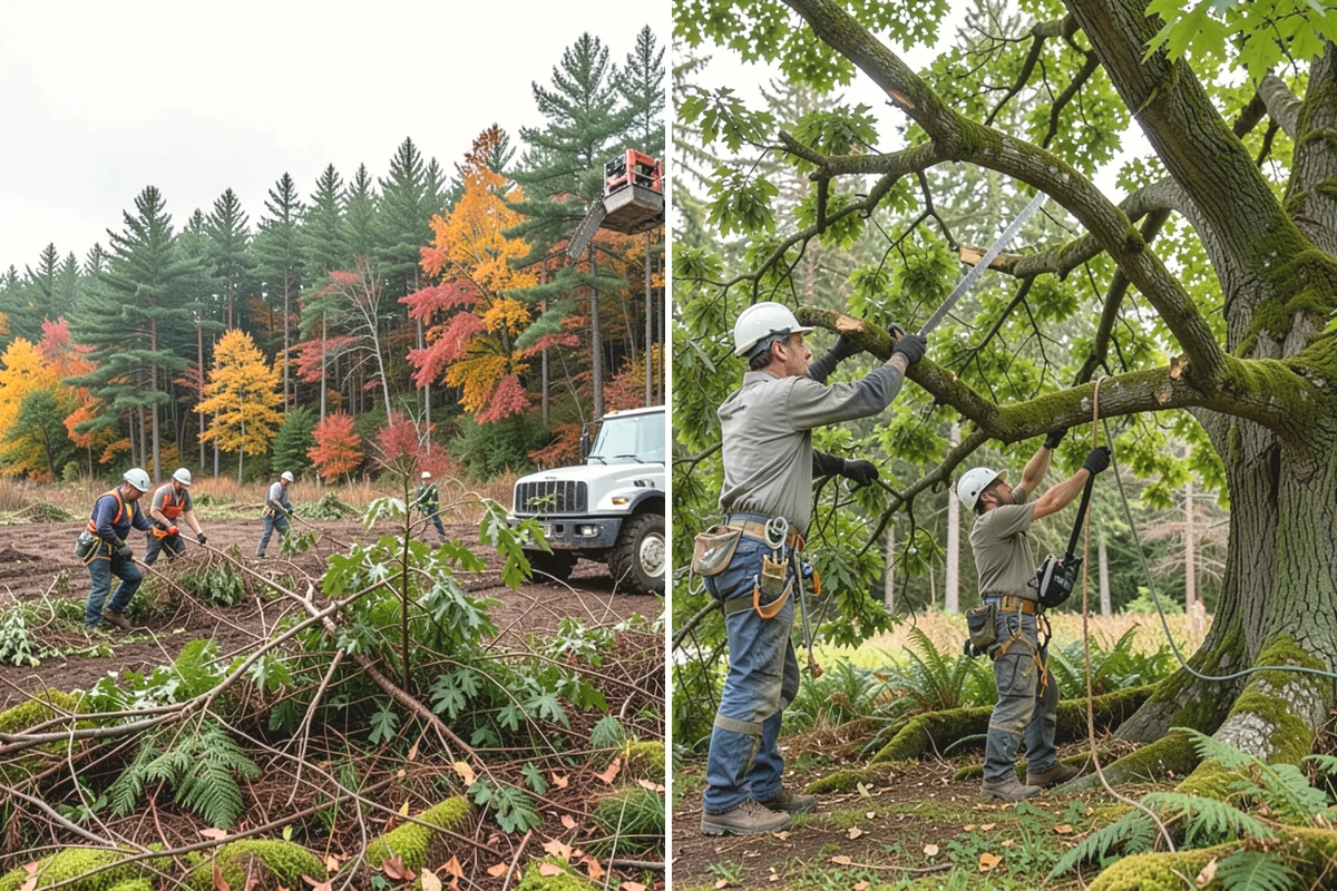 Root pruning in Lake Stevens, Snohomish County, WA - Inspect the tree and its site