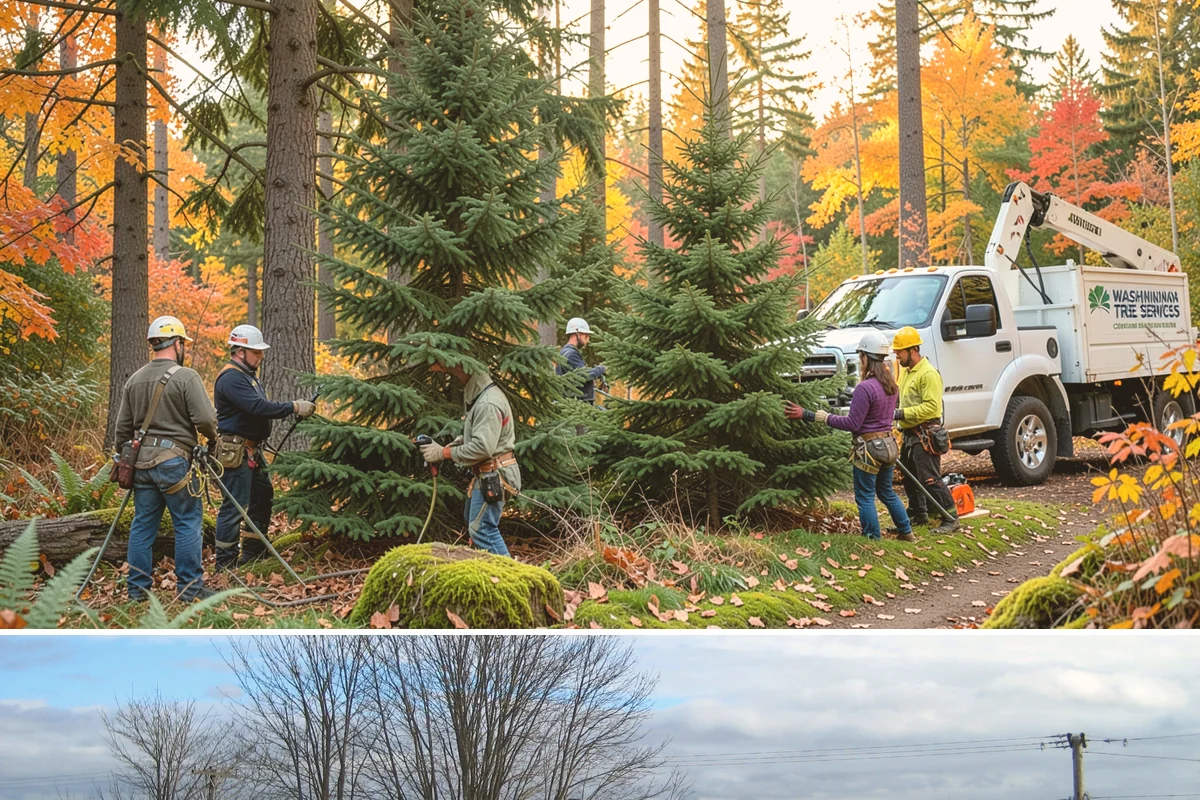 Root pruning in Langley, Island County, WA - This service should be performed during dormant seasons to minimize stress on the tree following construction or transplanting...