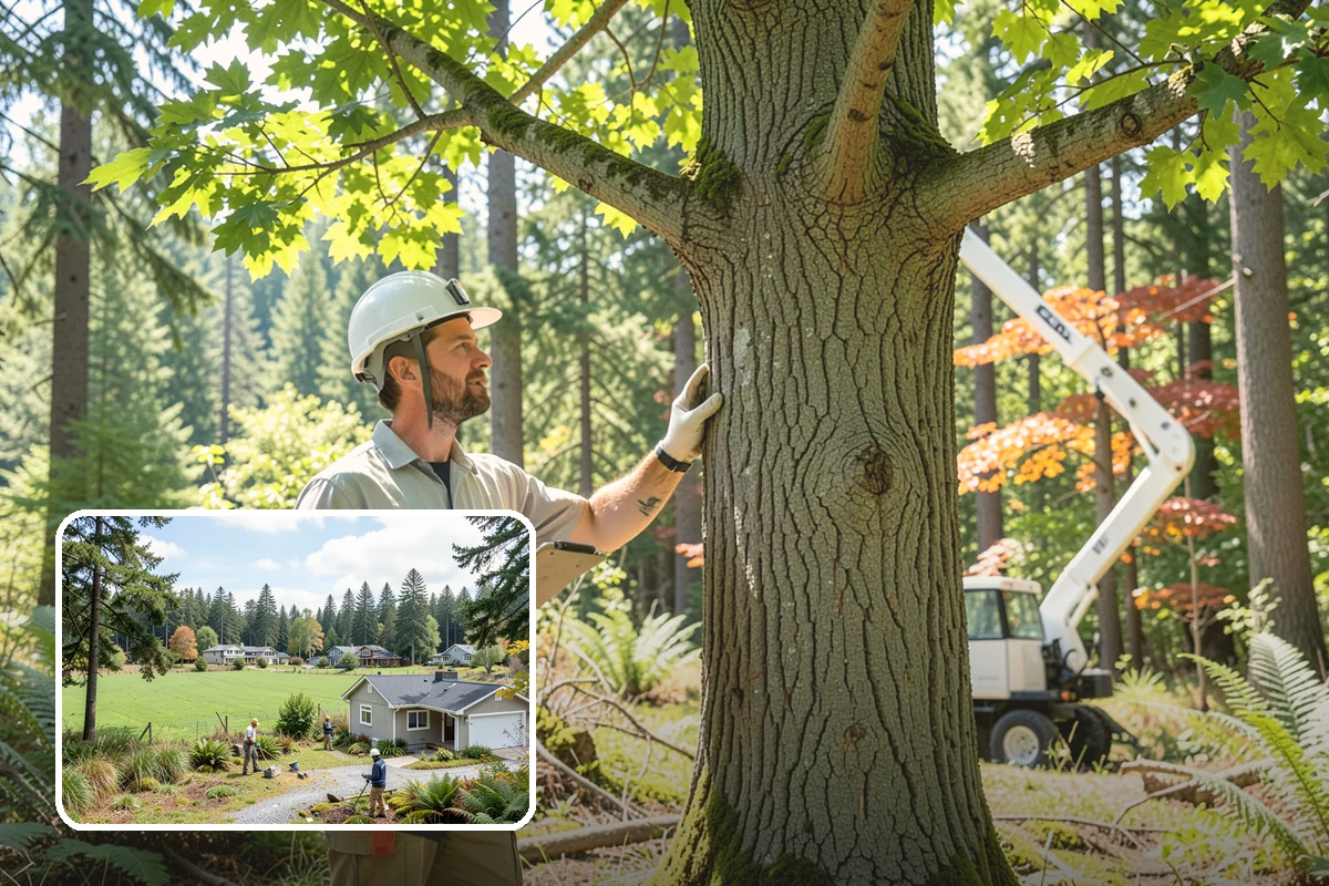 Root pruning in Lyman, Skagit County, WA - Supports long-term tree health and stability