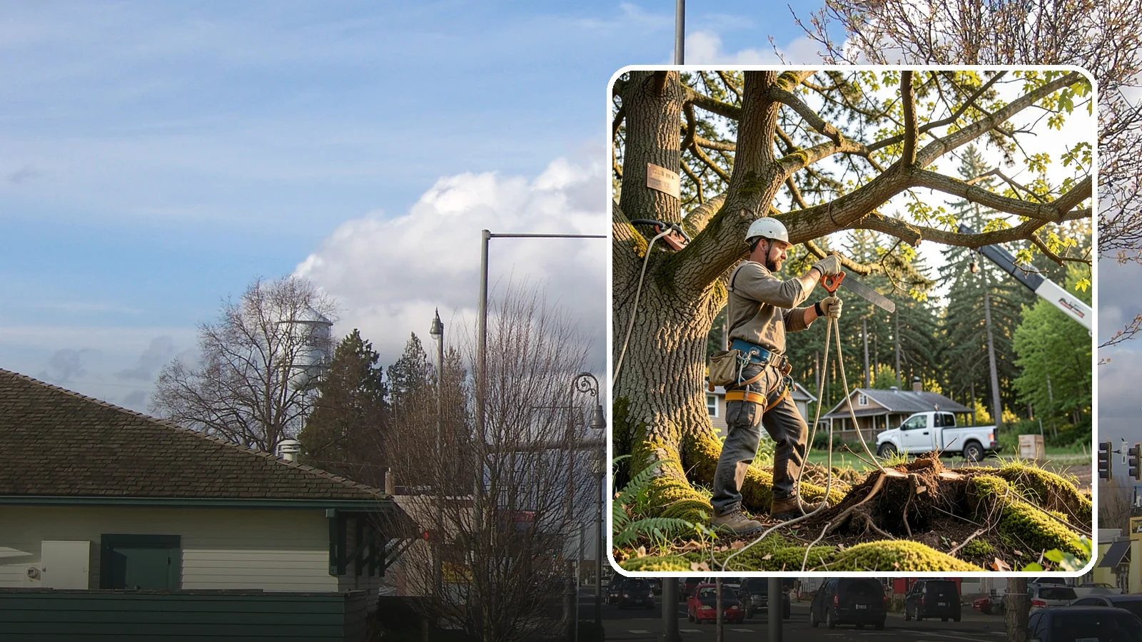 Root pruning in Marysville, Snohomish County, WA - The controlled cutting of roots to manage growth or prepare for construction.