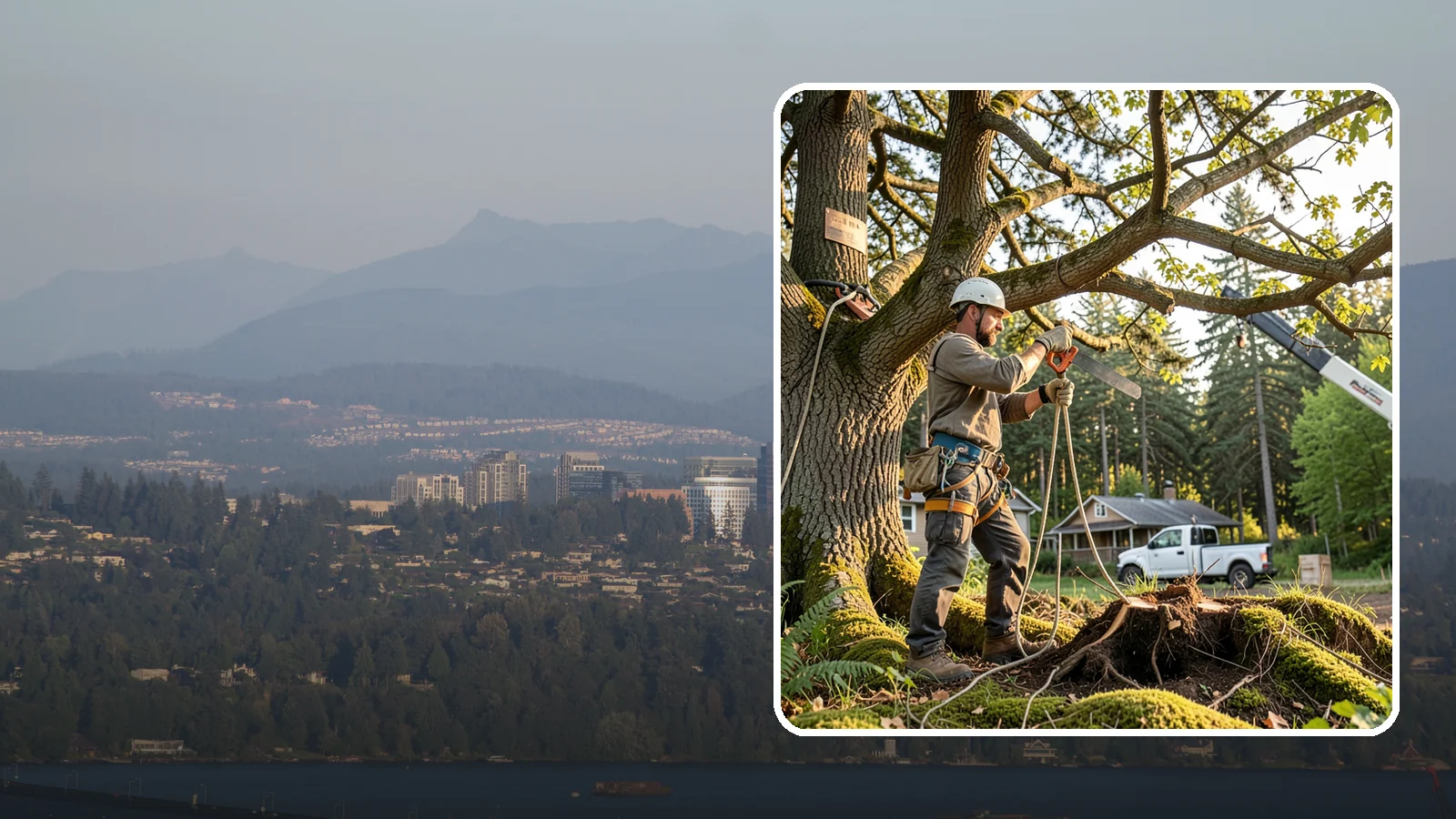 Root pruning in Medina, King County, WA - The controlled cutting of roots to manage growth or prepare for construction.