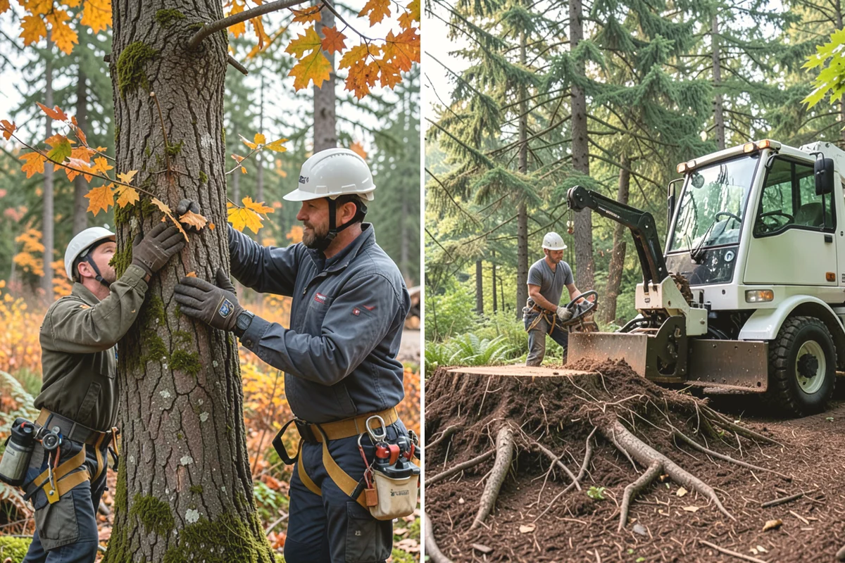 Root pruning in Mill Creek, Snohomish County, WA - Inspect the tree and its site