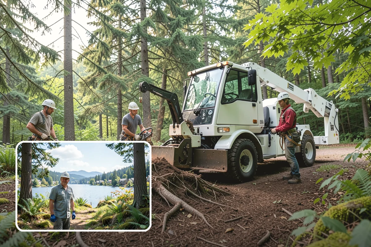 Root pruning in Milton, King County, WA - Supports long-term tree health and stability