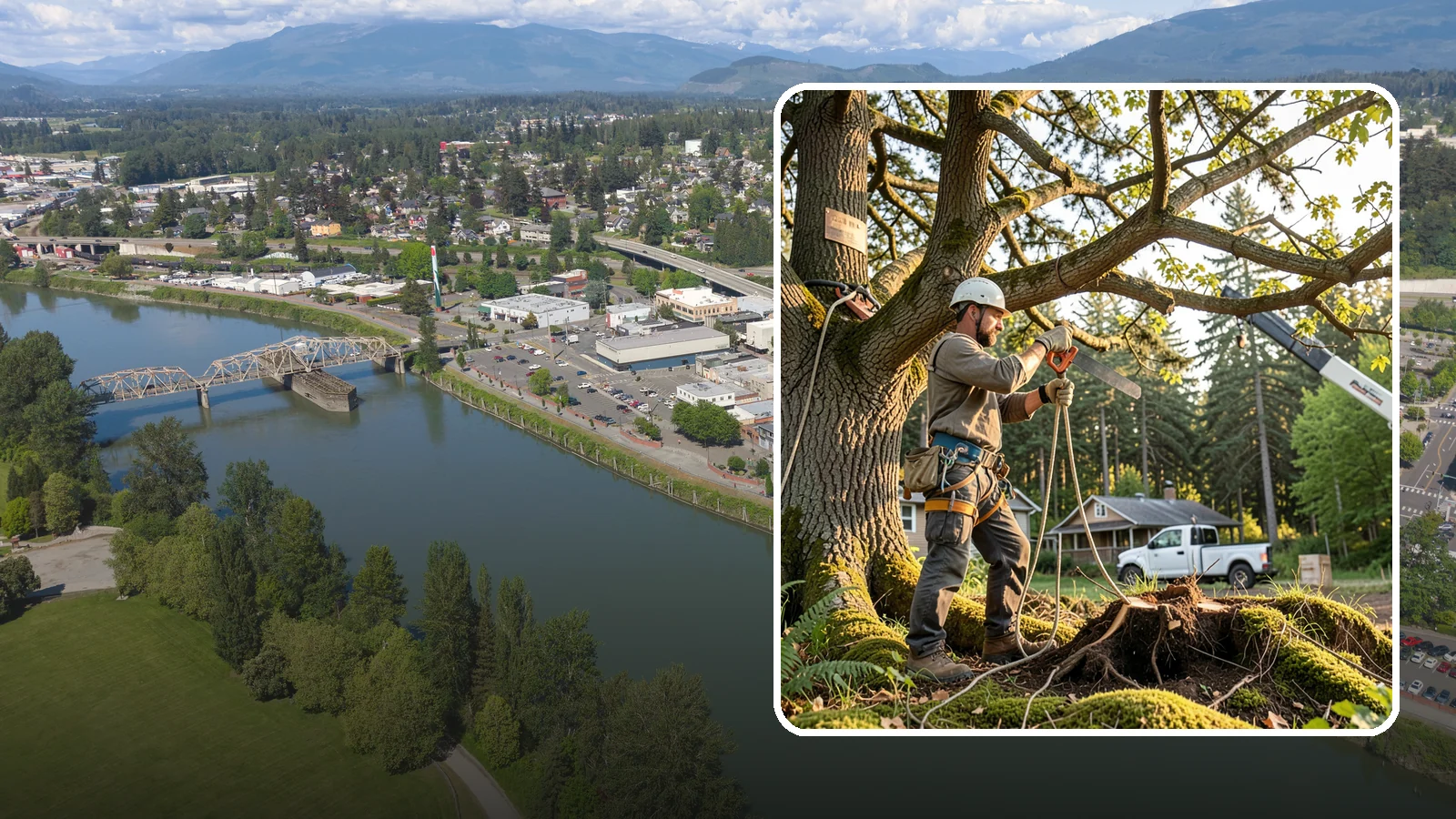 Root pruning in Mount Vernon, Skagit County, WA - The controlled cutting of roots to manage growth or prepare for construction.