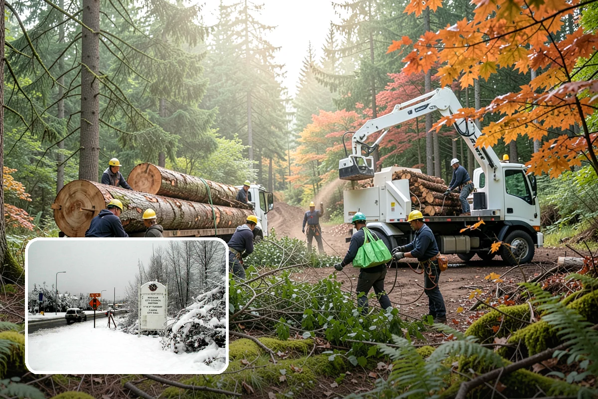 Root pruning in Newcastle, King County, WA - Supports long-term tree health and stability
