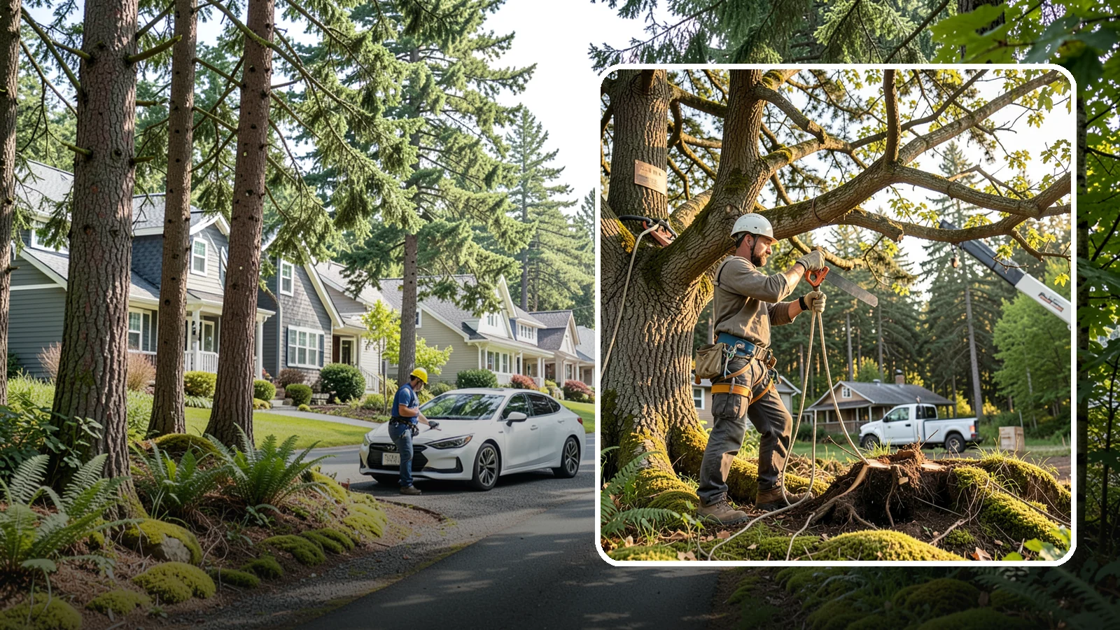 Root pruning in Normandy Park, King County, WA - The controlled cutting of roots to manage growth or prepare for construction.