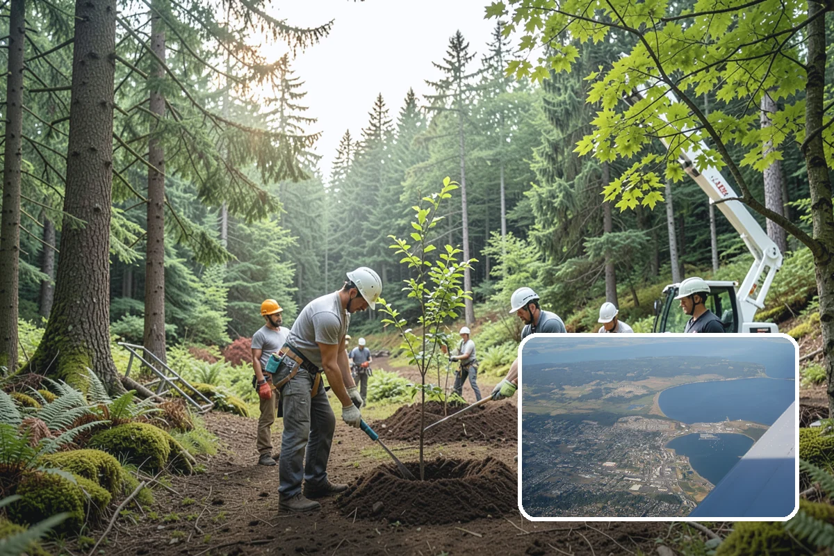 Root pruning in Oak Harbor, Island County, WA - Supports long-term tree health and stability