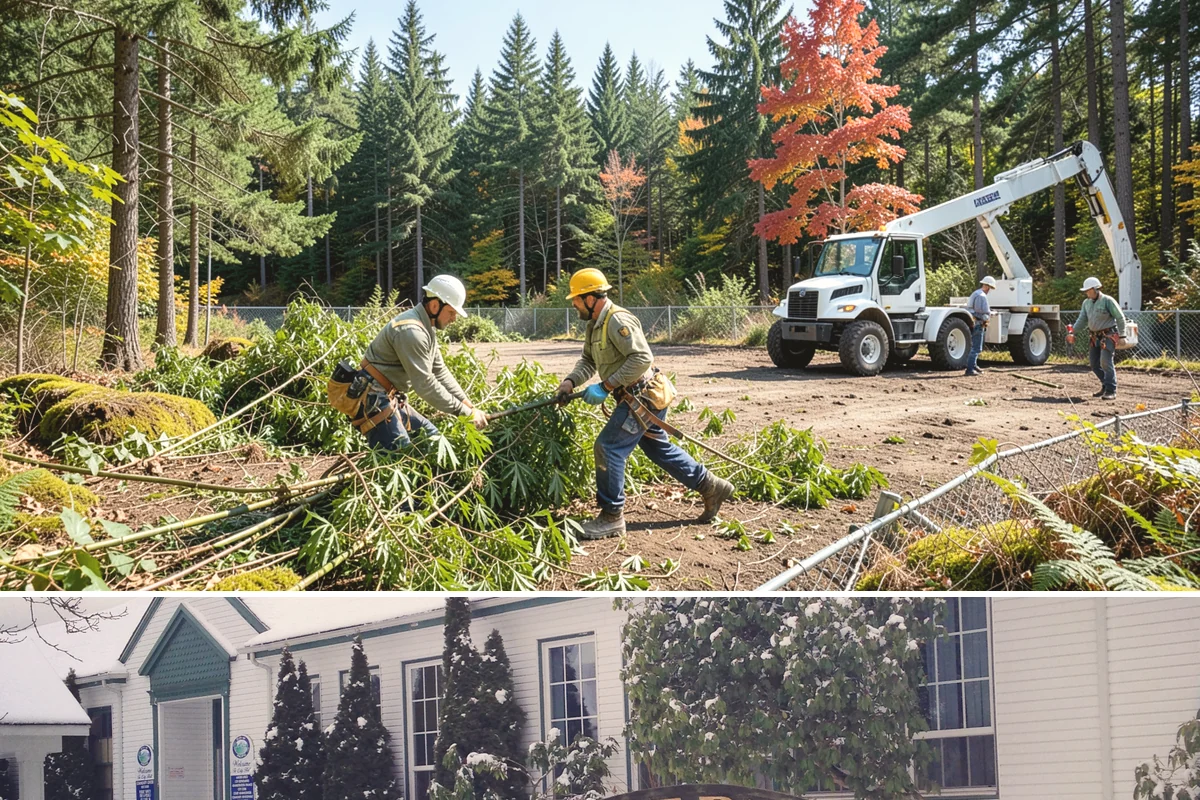 Root pruning in Pacific, King County, WA - This service should be performed during dormant seasons to minimize stress on the tree following construction or transplanting...
