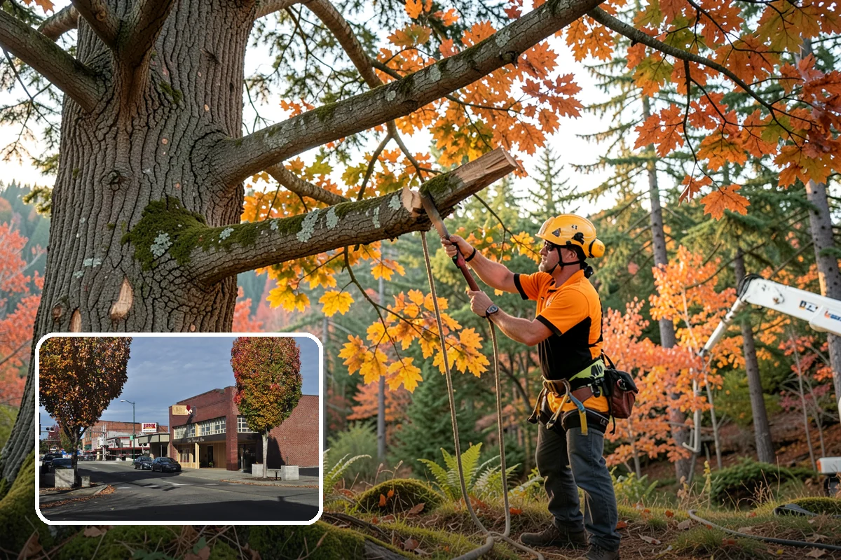 Root pruning in Puyallup, Pierce County, WA - Supports long-term tree health and stability