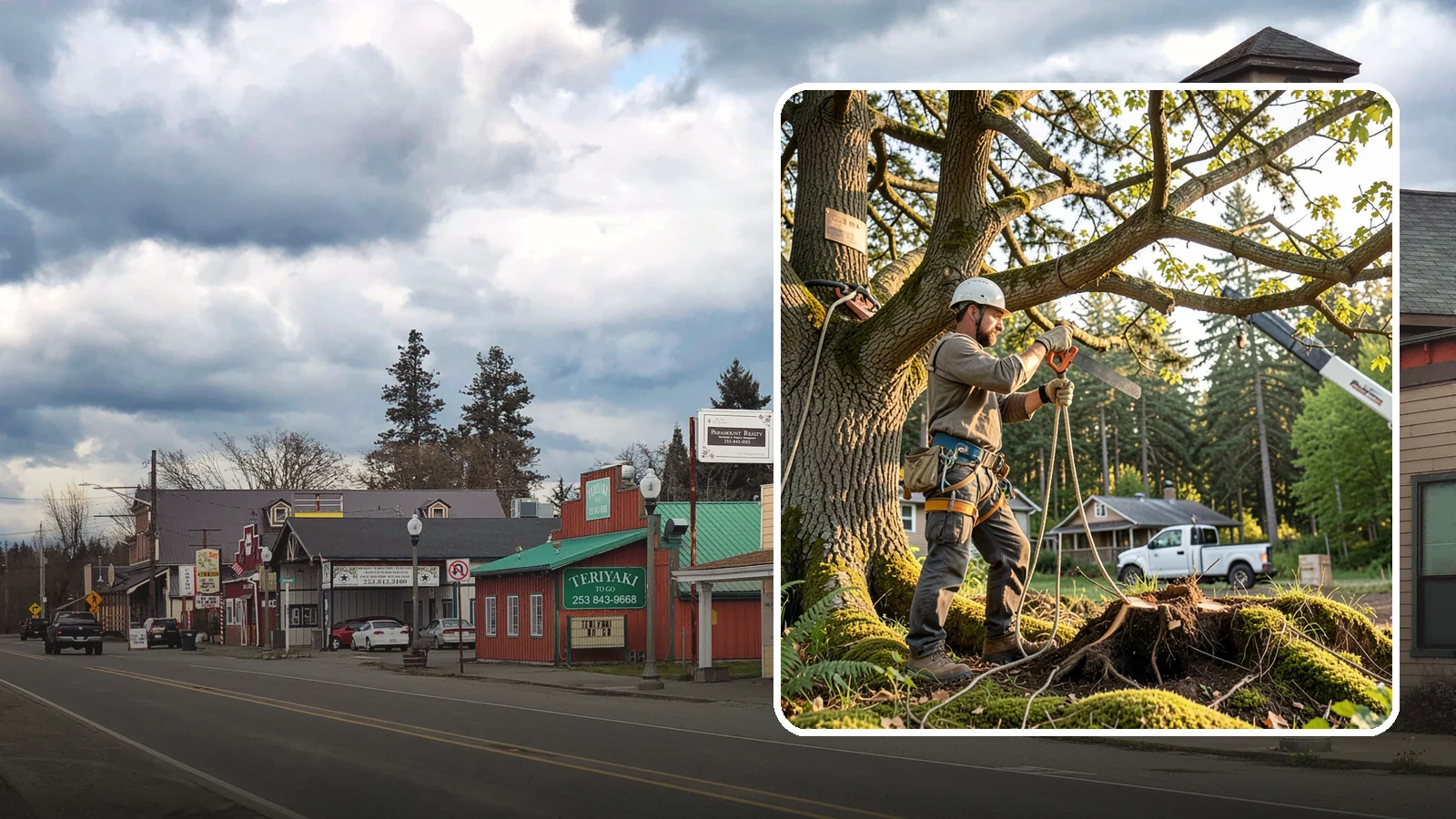 Root pruning in Roy, Pierce County, WA - The controlled cutting of roots to manage growth or prepare for construction.