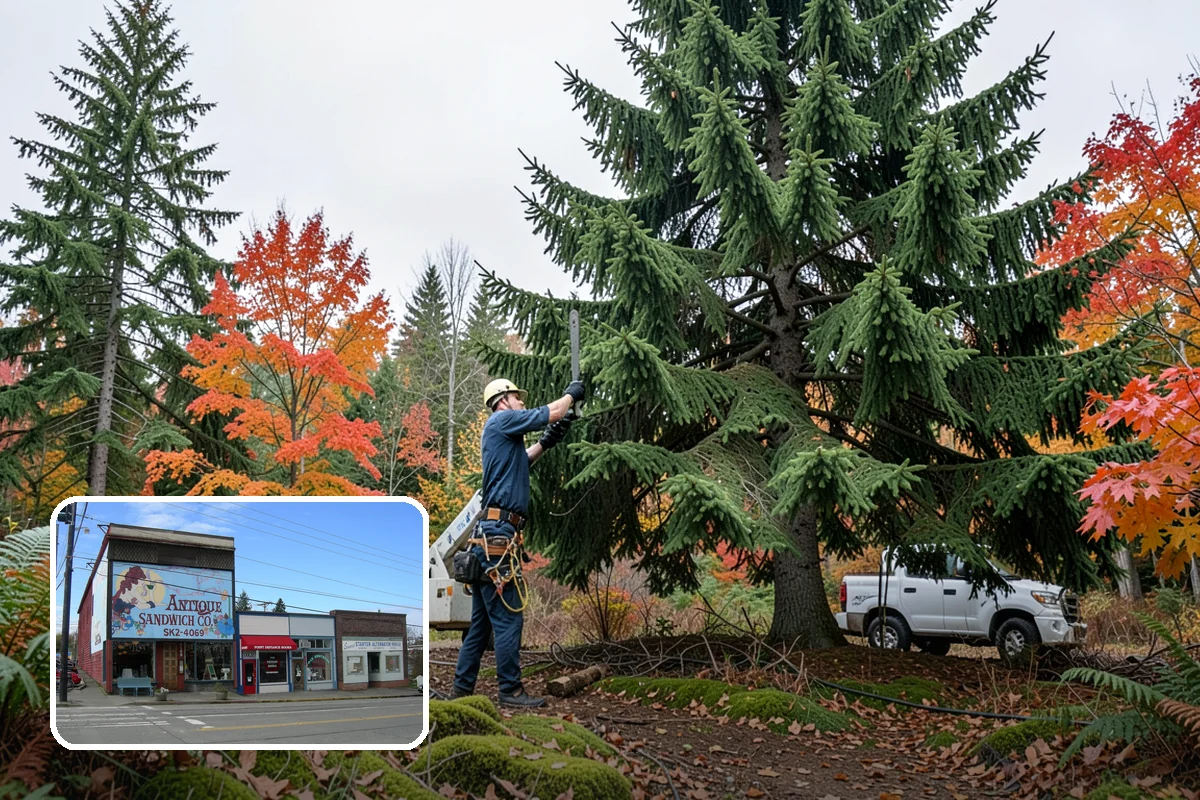 Root pruning in Ruston, Pierce County, WA - Supports long-term tree health and stability