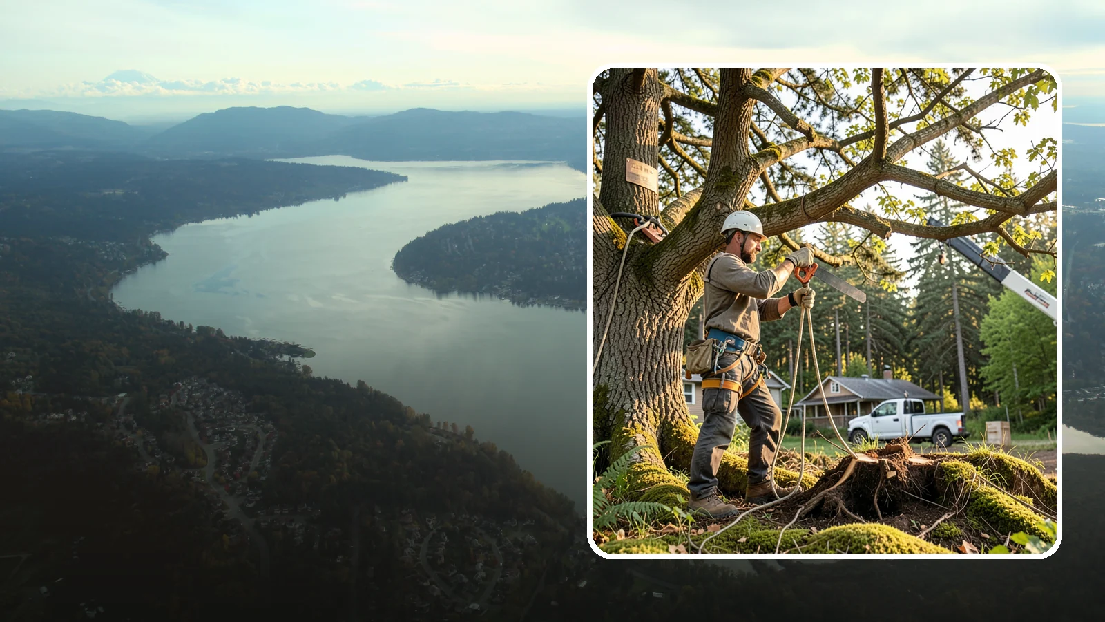 Root pruning in Sammamish, King County, WA - The controlled cutting of roots to manage growth or prepare for construction.