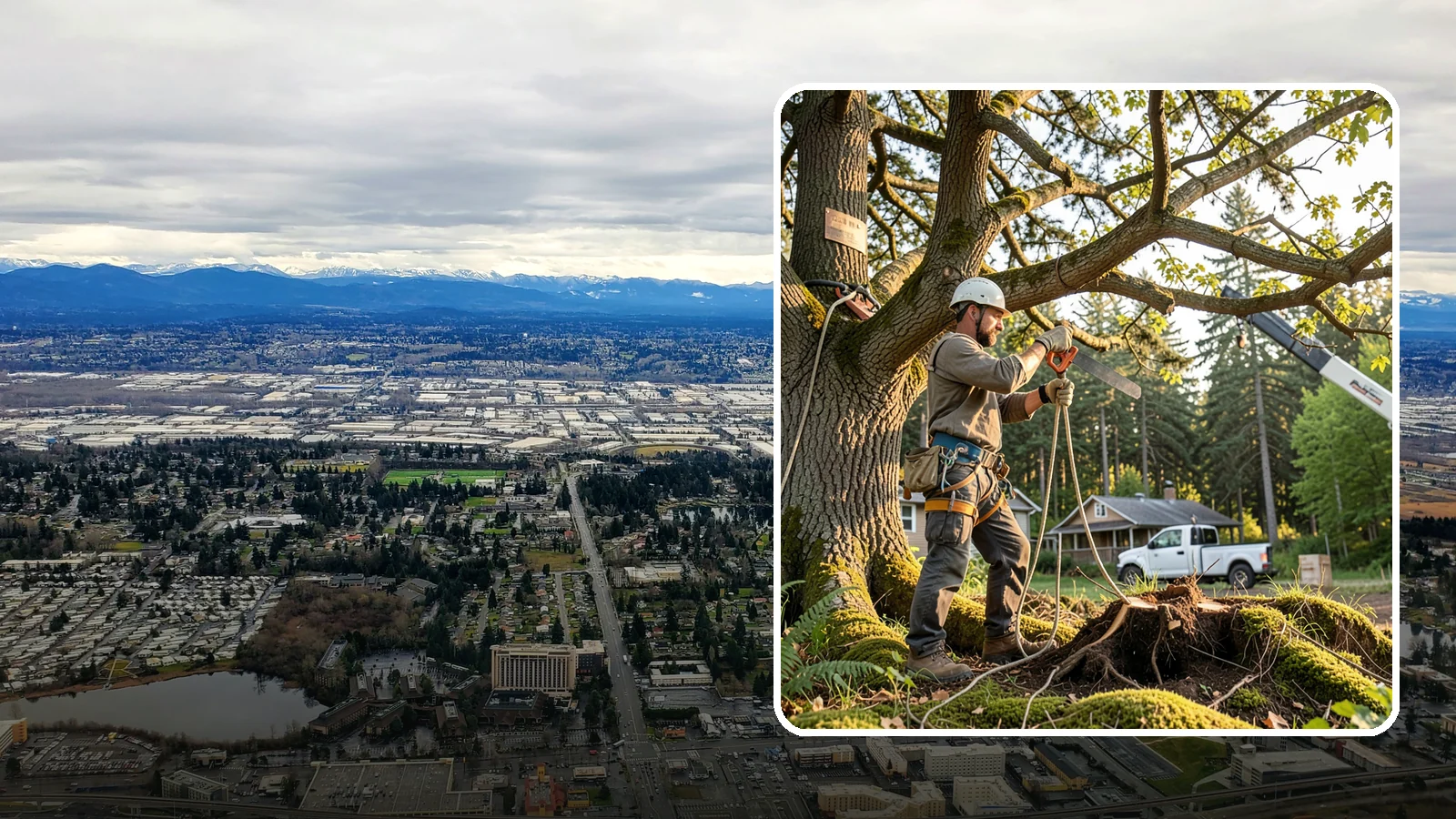 Root pruning in SeaTac, King County, WA - The controlled cutting of roots to manage growth or prepare for construction.