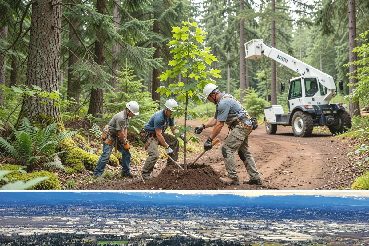Root pruning in SeaTac, King County, WA - This service should be performed during dormant seasons to minimize stress on the tree following construction or transplanting...