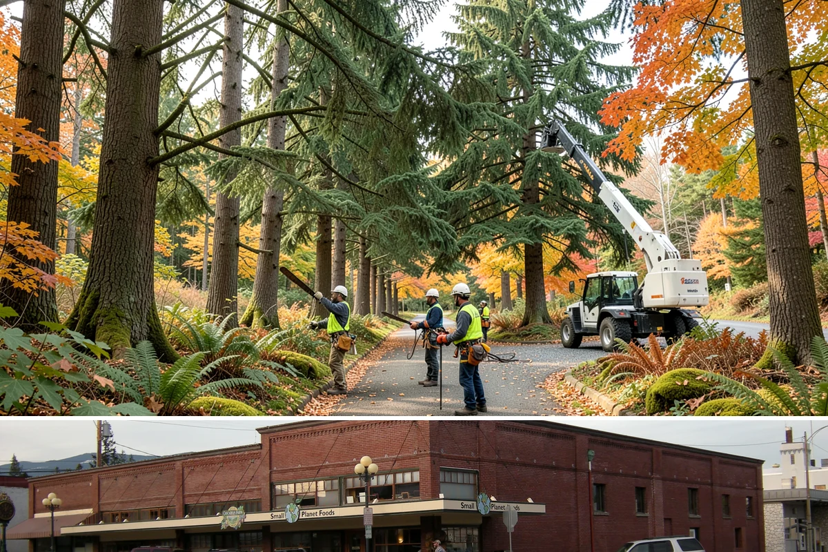 Root pruning in Sedro-Woolley, Skagit County, WA - This service should be performed during dormant seasons to minimize stress on the tree following construction or transplanting...