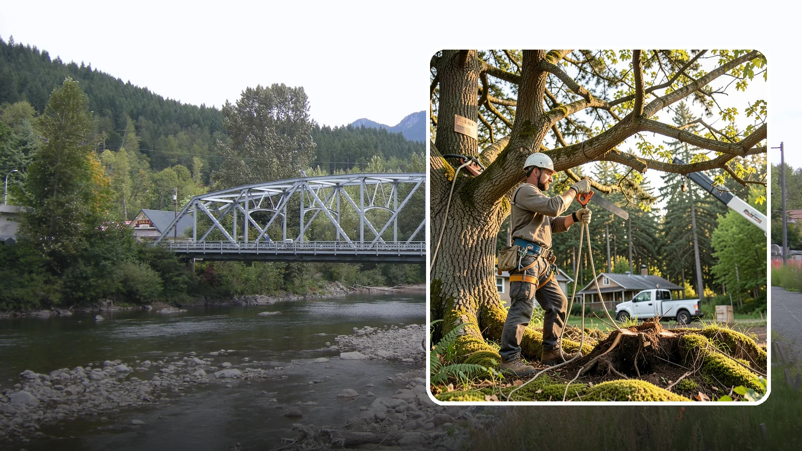 Root pruning in Skykomish, King County, WA - The controlled cutting of roots to manage growth or prepare for construction.