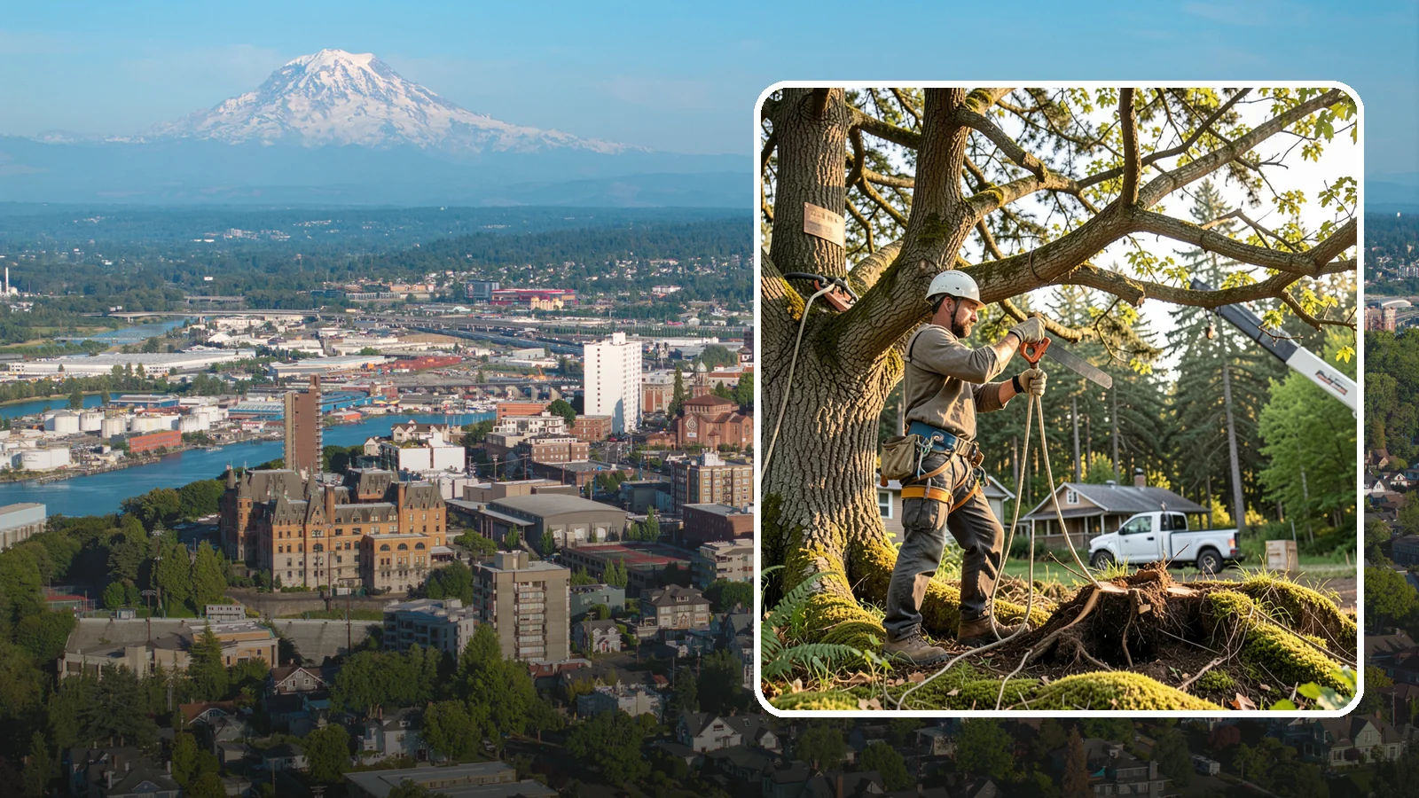 Root pruning in Tacoma, Pierce County, WA - The controlled cutting of roots to manage growth or prepare for construction.