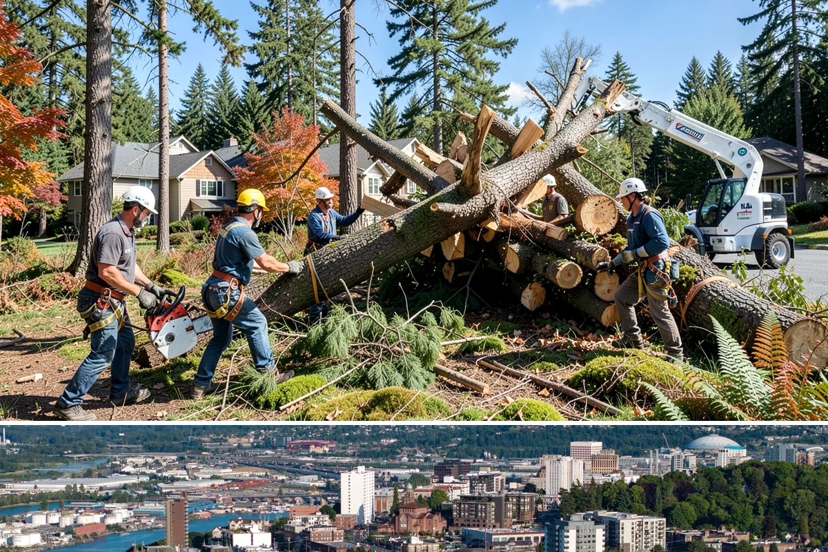 Root pruning in Tacoma, Pierce County, WA - This service should be performed during dormant seasons to minimize stress on the tree following construction or transplanting...