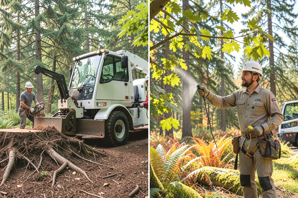Root pruning in University Place, Pierce County, WA - Inspect the tree and its site