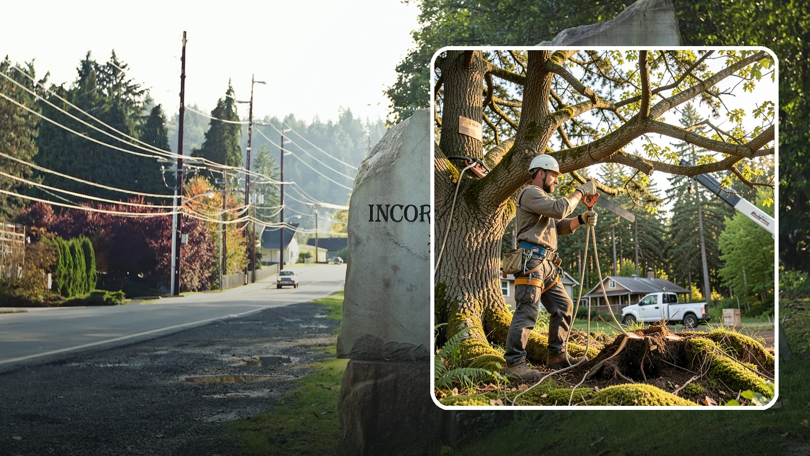 Root pruning in Wilkeson, Pierce County, WA - The controlled cutting of roots to manage growth or prepare for construction.