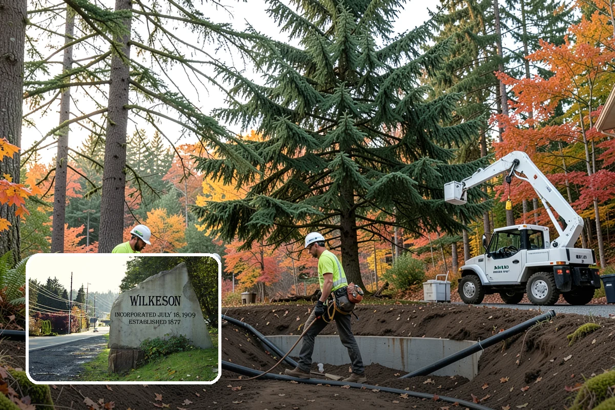Root pruning in Wilkeson, Pierce County, WA - Supports long-term tree health and stability