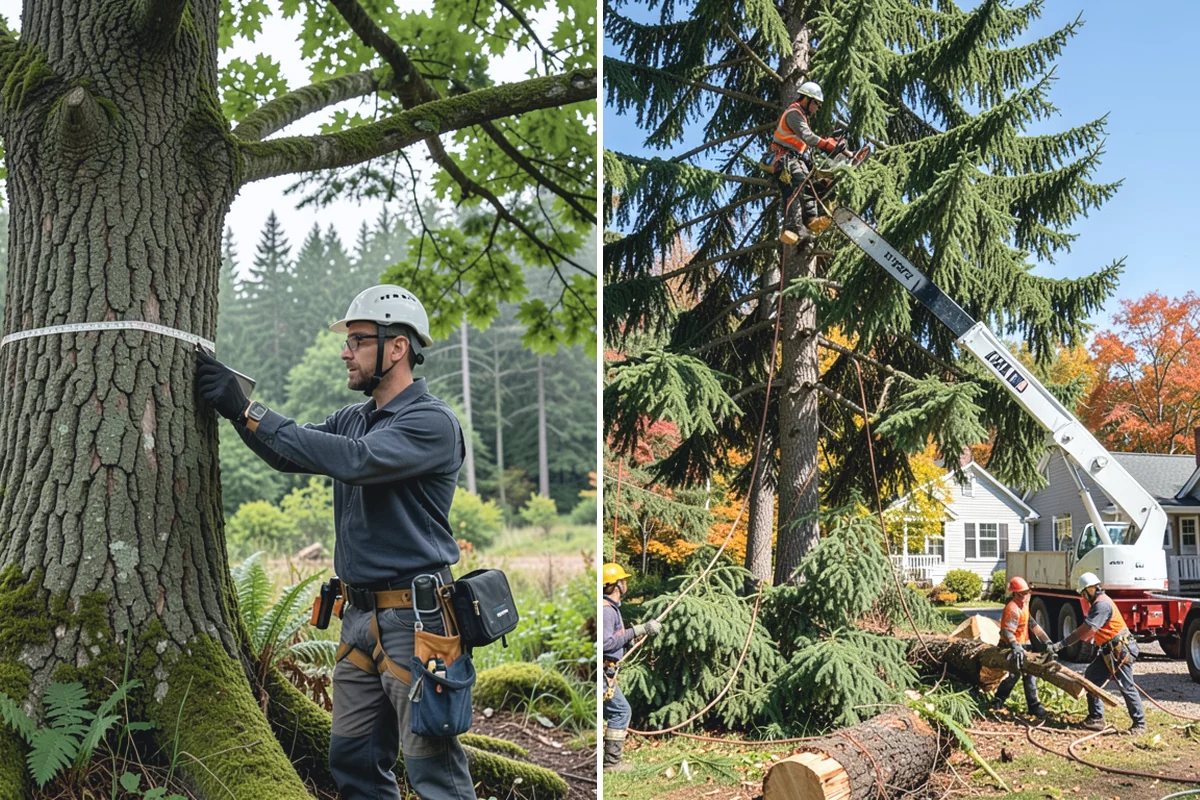 Root pruning in Wilkeson, Pierce County, WA - Inspect the tree and its site