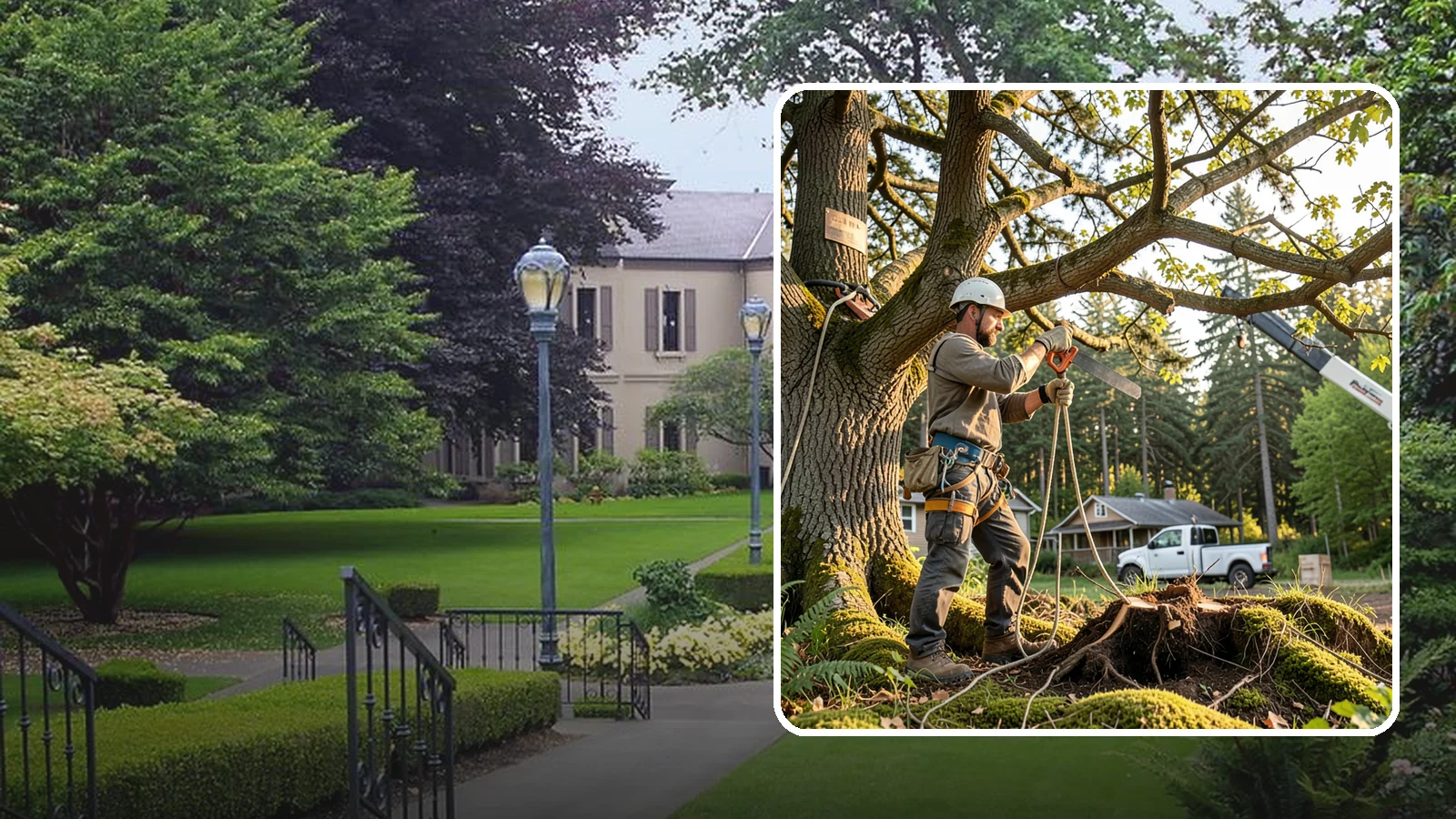 Root pruning in Woodinville, King County, WA - The controlled cutting of roots to manage growth or prepare for construction.