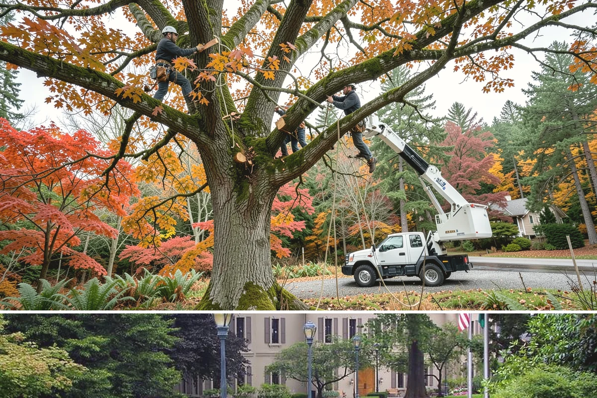 Root pruning in Woodinville, King County, WA - This service should be performed during dormant seasons to minimize stress on the tree following construction or transplanting...