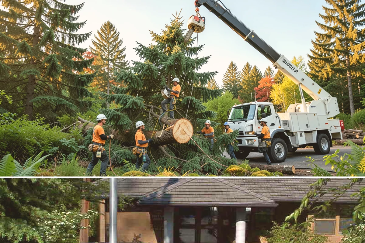 Root pruning in Yarrow Point, King County, WA - This service should be performed during dormant seasons to minimize stress on the tree following construction or transplanting...