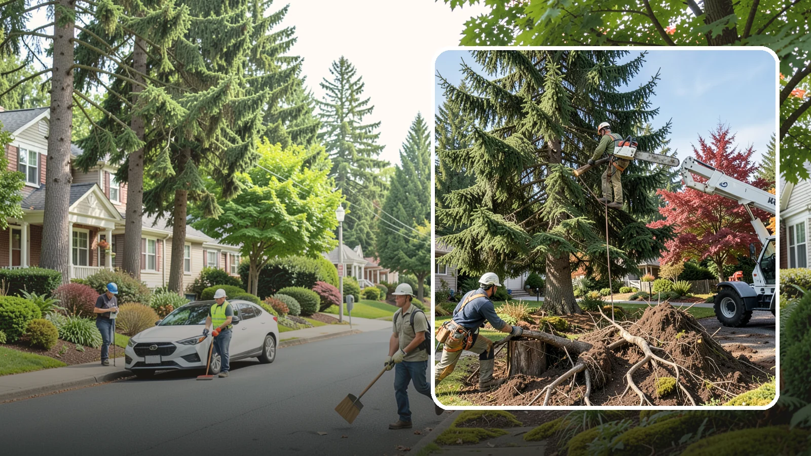 Root removal in Beaux Arts Village, King County, WA - The removal of roots remaining after tree or stump work.