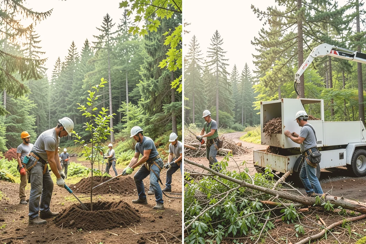 Root removal in Bothell, King County, WA - Locate and mark utilities before work