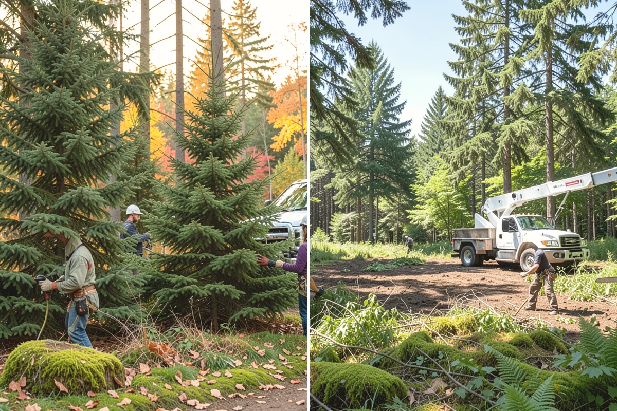Root removal in Carbonado, Pierce County, WA - Locate and mark utilities before work