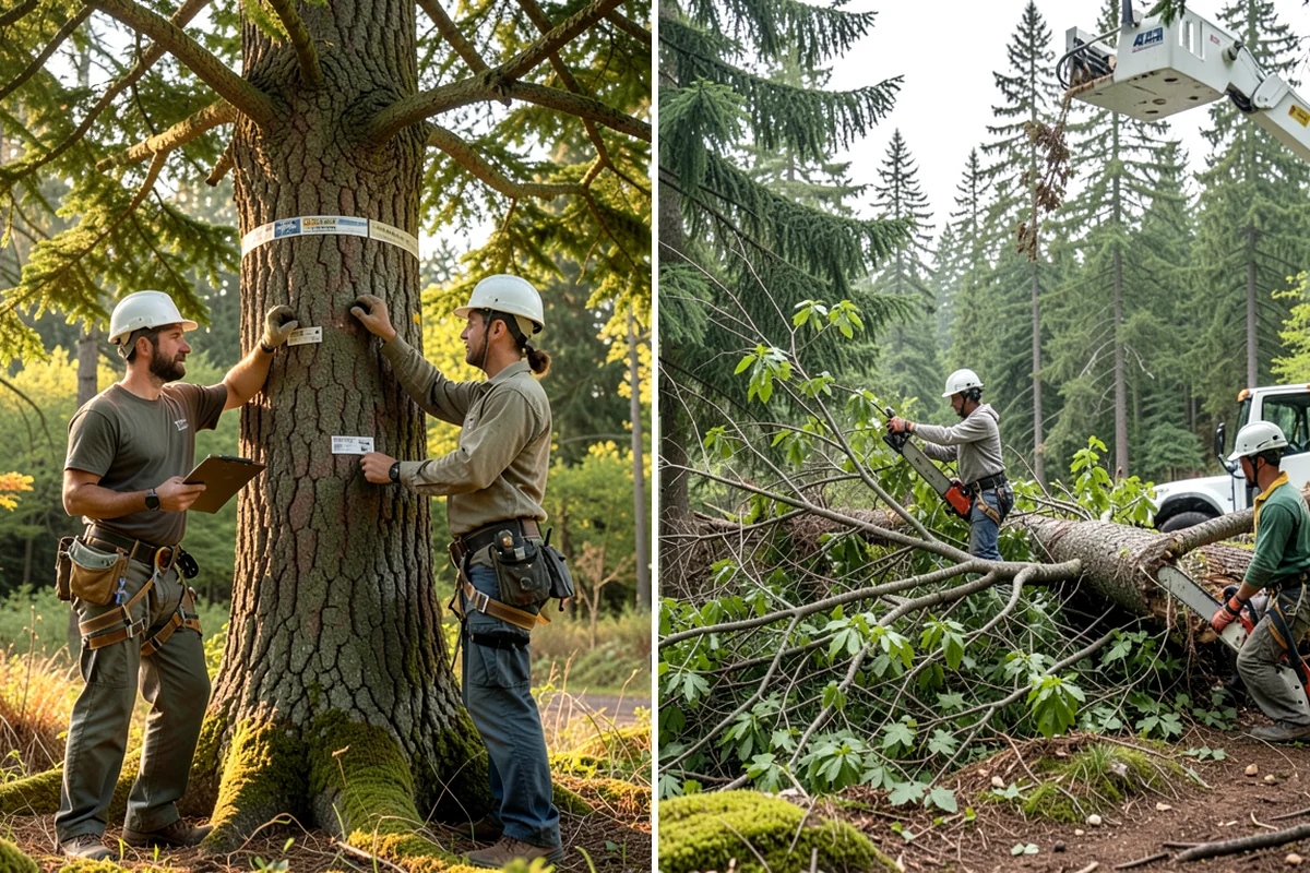 Root removal in Clyde Hill, King County, WA - Locate and mark utilities before work