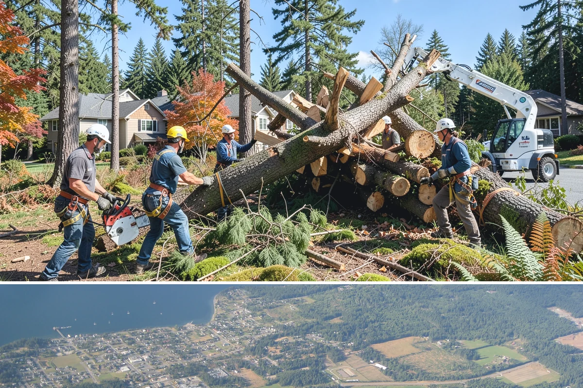 Root removal in Coupeville, Island County, WA - Work can generally proceed year-round in the Puget Sound climate but may be delayed during heavy rainfall that creates muddy...