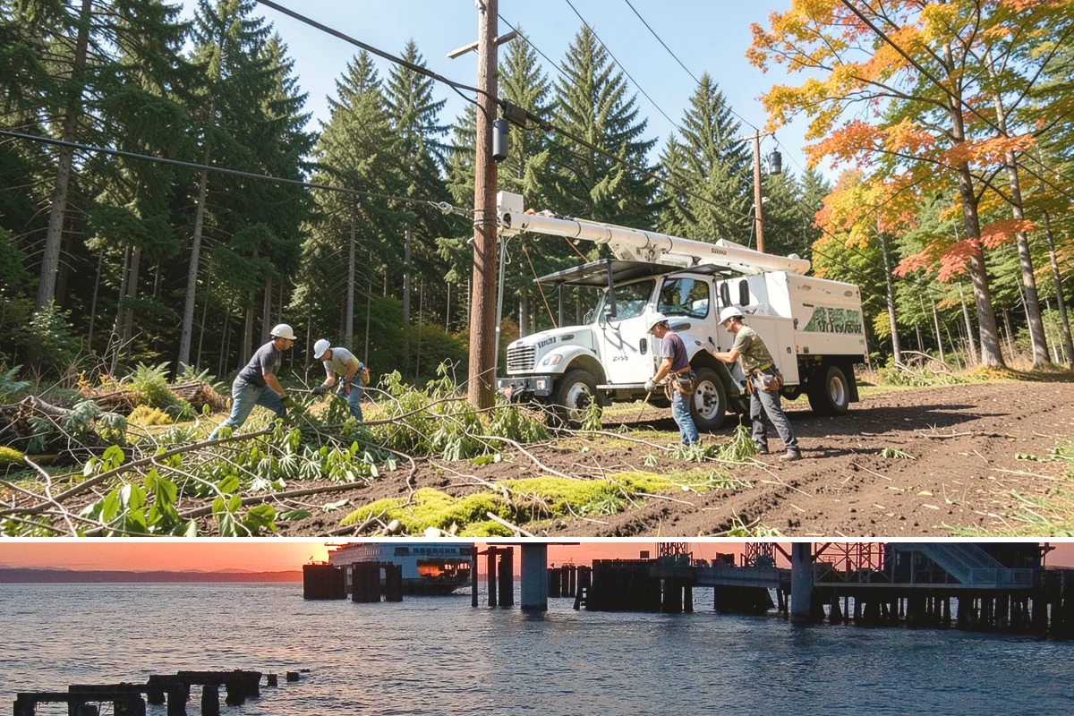 Root removal in Edmonds, Snohomish County, WA - Work can generally proceed year-round in the Puget Sound climate but may be delayed during heavy rainfall that creates muddy...