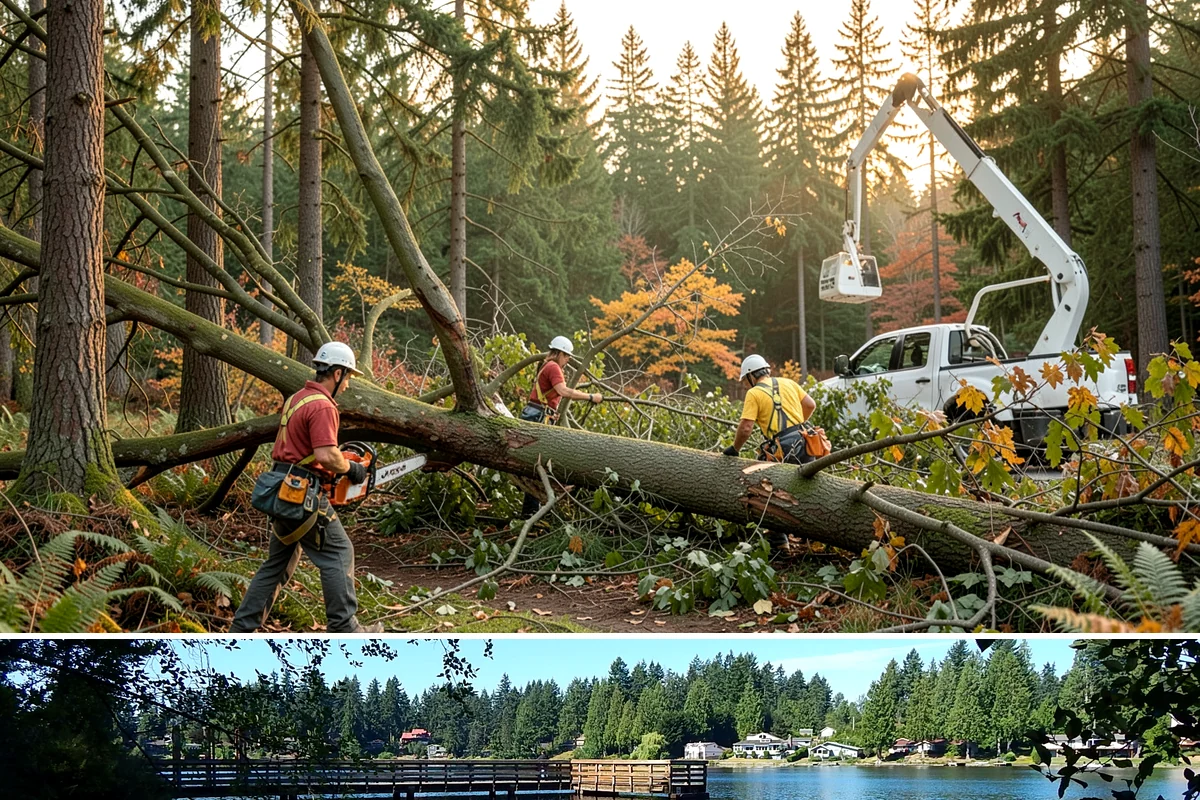 Root removal in Federal Way, King County, WA - Work can generally proceed year-round in the Puget Sound climate but may be delayed during heavy rainfall that creates muddy...