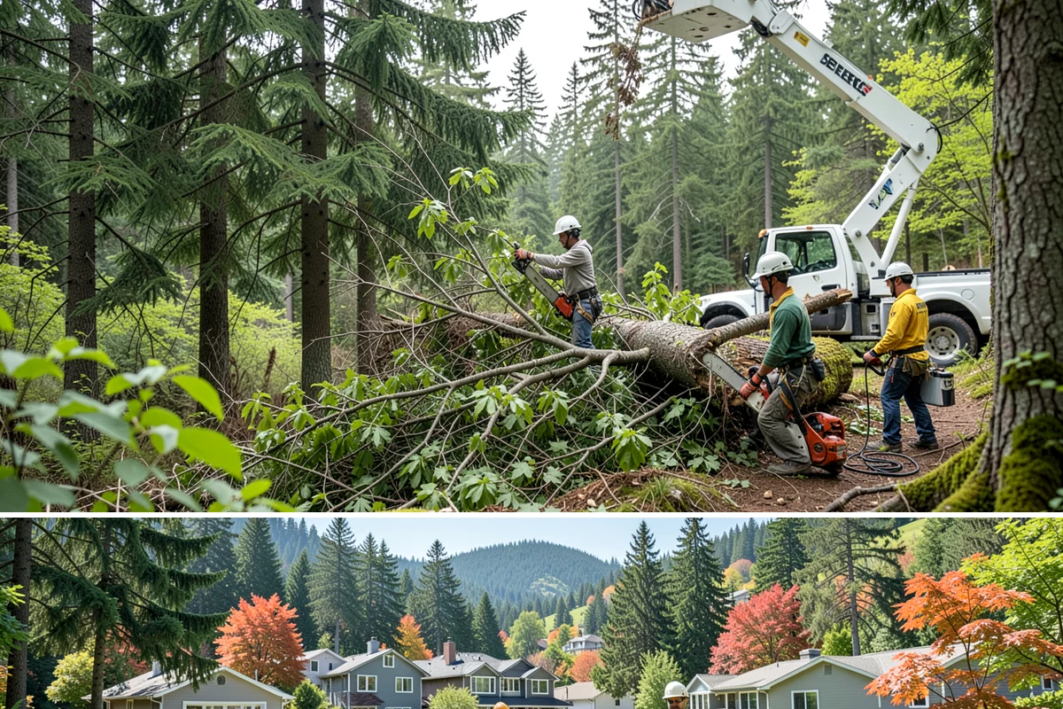 Root removal in Fircrest, Pierce County, WA - Work can generally proceed year-round in the Puget Sound climate but may be delayed during heavy rainfall that creates muddy...