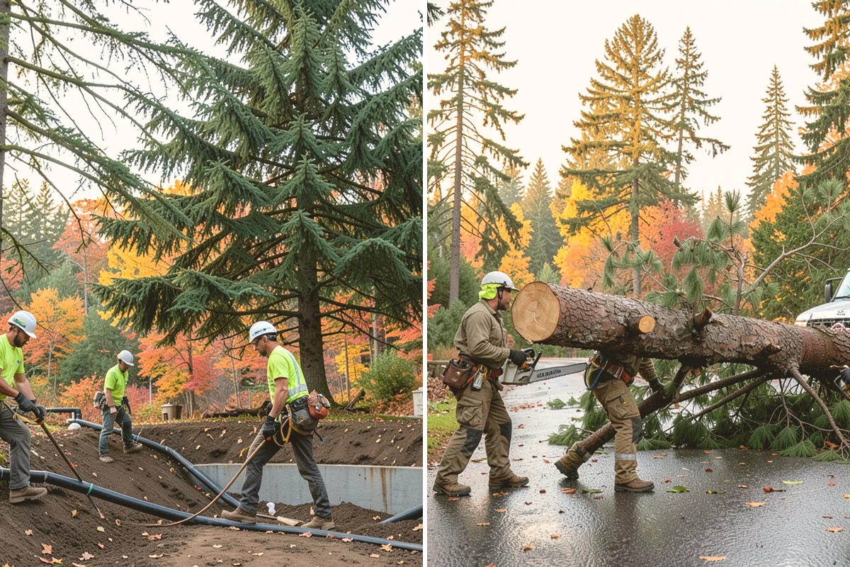 Root removal in Kent, King County, WA - Locate and mark utilities before work