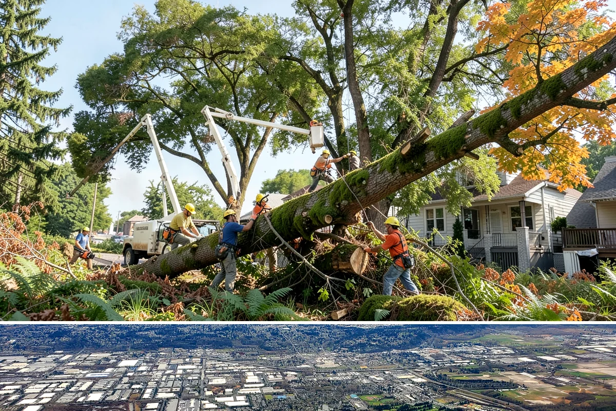 Root removal in Kent, King County, WA - Work can generally proceed year-round in the Puget Sound climate but may be delayed during heavy rainfall that creates muddy...