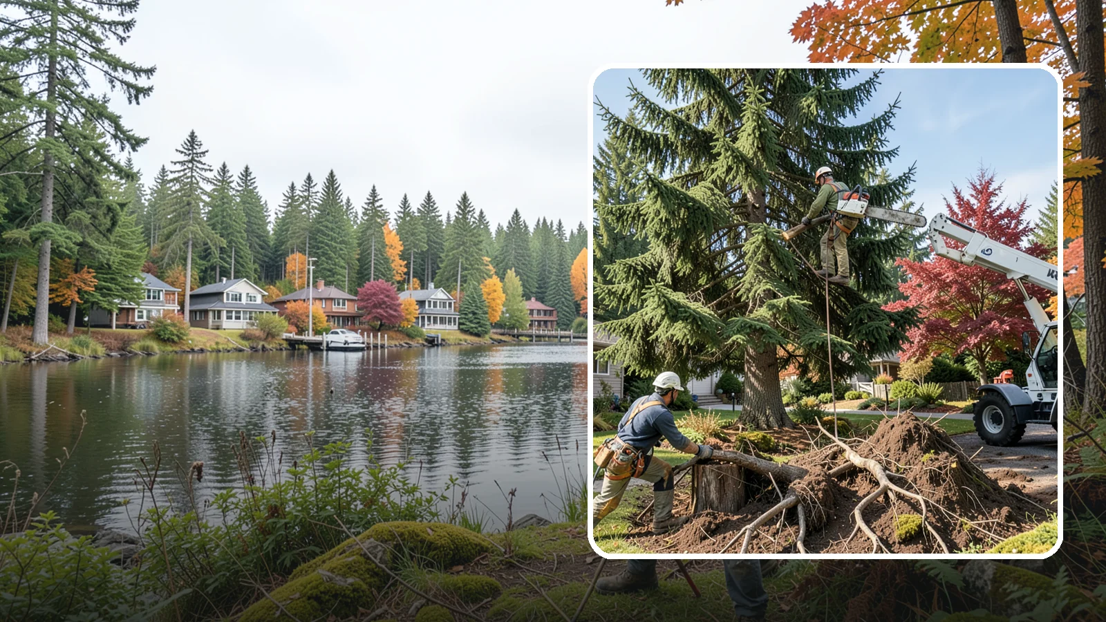 Root removal in La Conner, Skagit County, WA - The removal of roots remaining after tree or stump work.