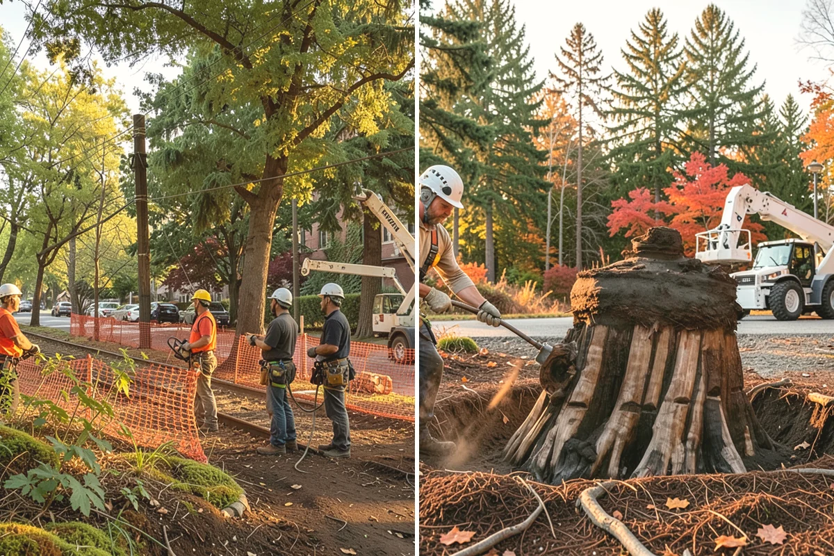 Root removal in La Conner, Skagit County, WA - Locate and mark utilities before work