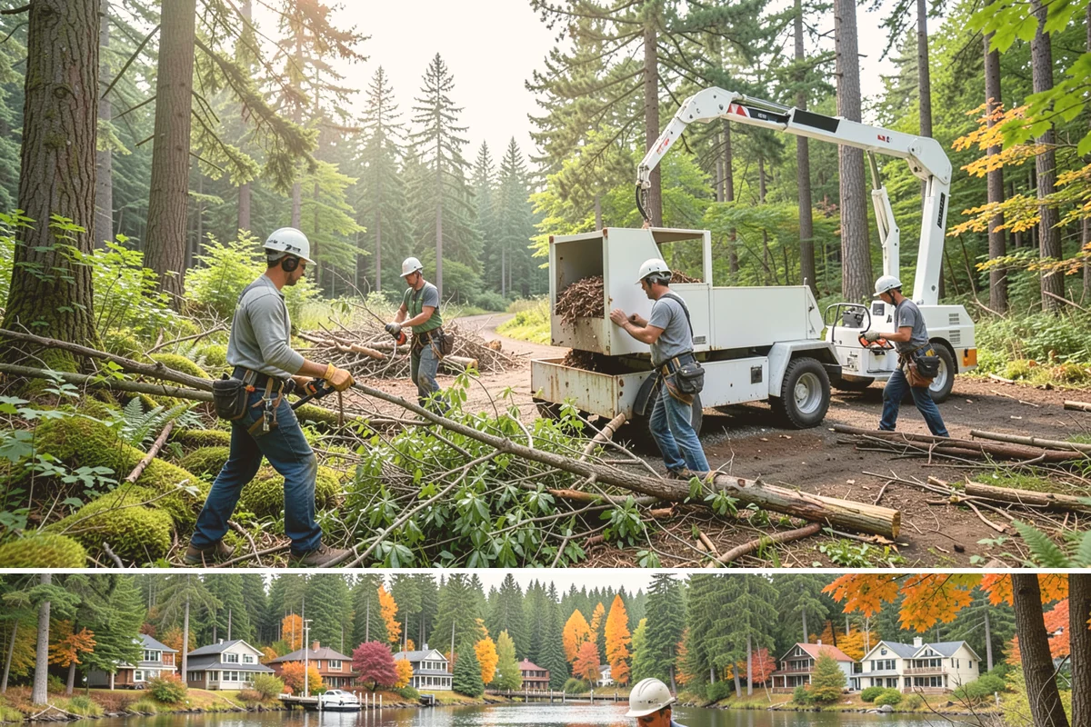Root removal in La Conner, Skagit County, WA - Work can generally proceed year-round in the Puget Sound climate but may be delayed during heavy rainfall that creates muddy...