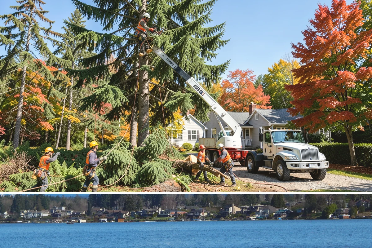 Root removal in Lake Stevens, Snohomish County, WA - Work can generally proceed year-round in the Puget Sound climate but may be delayed during heavy rainfall that creates muddy...