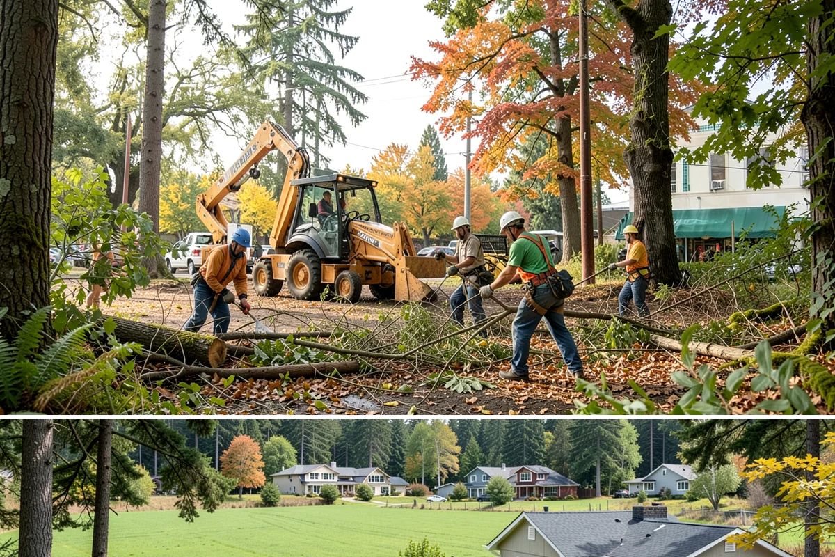 Root removal in Lyman, Skagit County, WA - Work can generally proceed year-round in the Puget Sound climate but may be delayed during heavy rainfall that creates muddy...