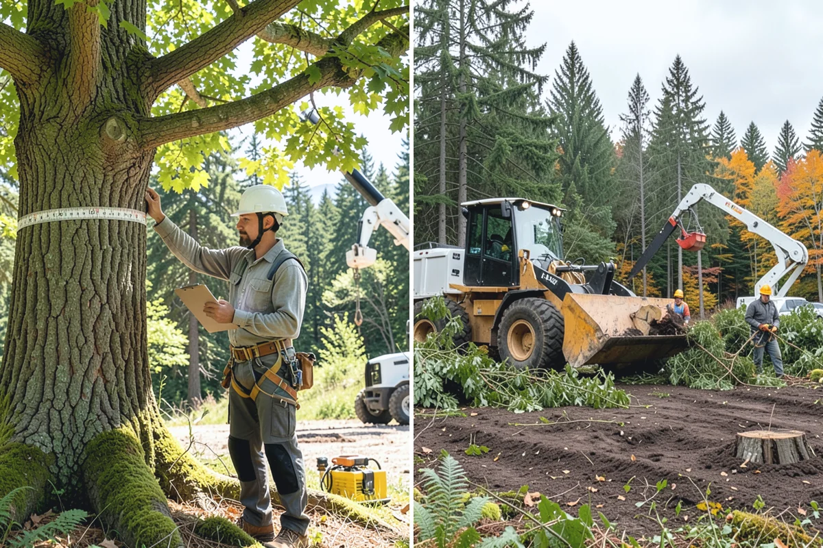 Root removal in Marysville, Snohomish County, WA - Locate and mark utilities before work