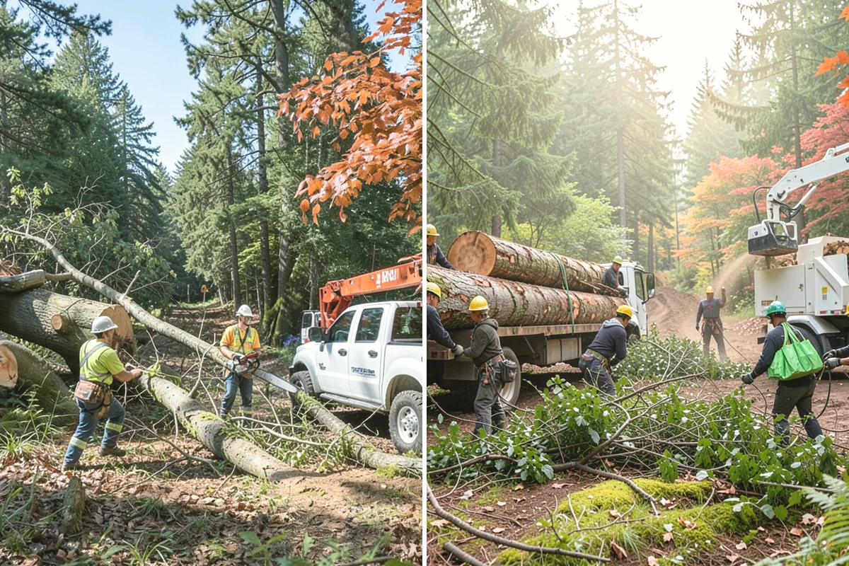 Root removal in North Bend, King County, WA - Locate and mark utilities before work