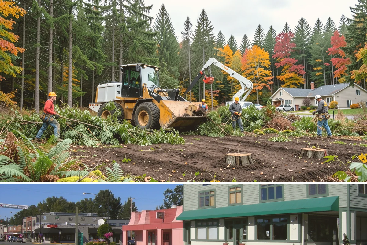 Root removal in Snoqualmie, King County, WA - Work can generally proceed year-round in the Puget Sound climate but may be delayed during heavy rainfall that creates muddy...